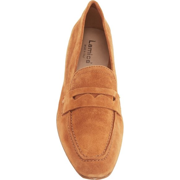 NEW LAMICA Made in Italy Zuena Driver Loafers - Suede For Women Cognac  368sn - Picture 2 of 6